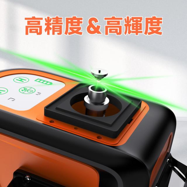 DOVOH グリーンレーザー墨出し器 4x360° 16ライン 高精度 自動補正 高出力90mw 高輝度 水平器 レーザーレベル Type-C充電 受光器対応 屋_3