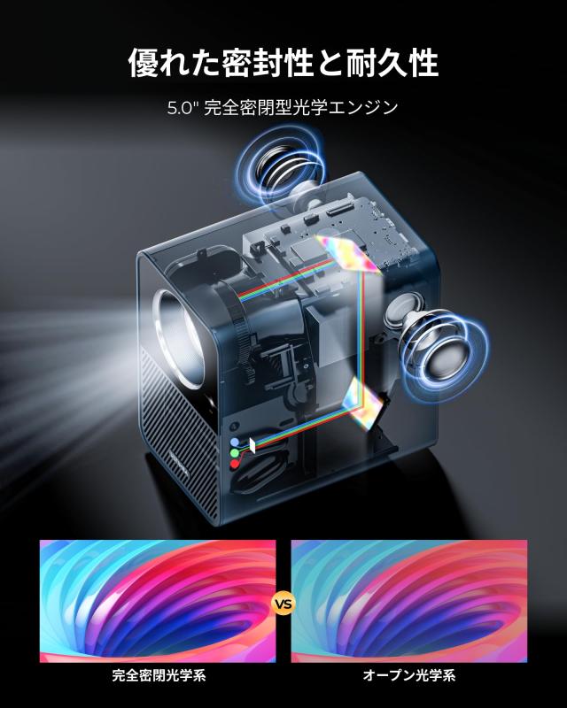 Android TV搭載・Netflix公式・完全密閉防塵】ULTIMEA プロジェクター