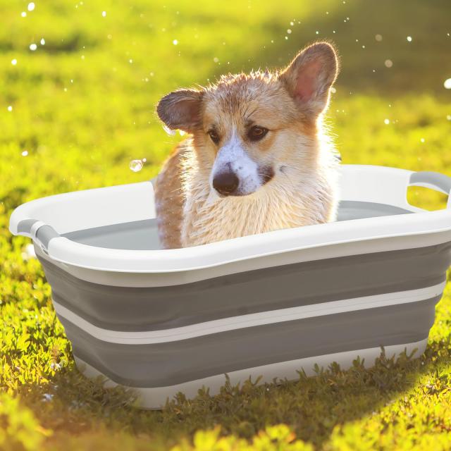 BEBEROAD PETS 犬 バスタブ ペット用バスタブ 折りたたみ スタンド付き 猫犬浴槽 猫犬お風呂用 折りたたみたらい 持ち運び 内外に適用 多