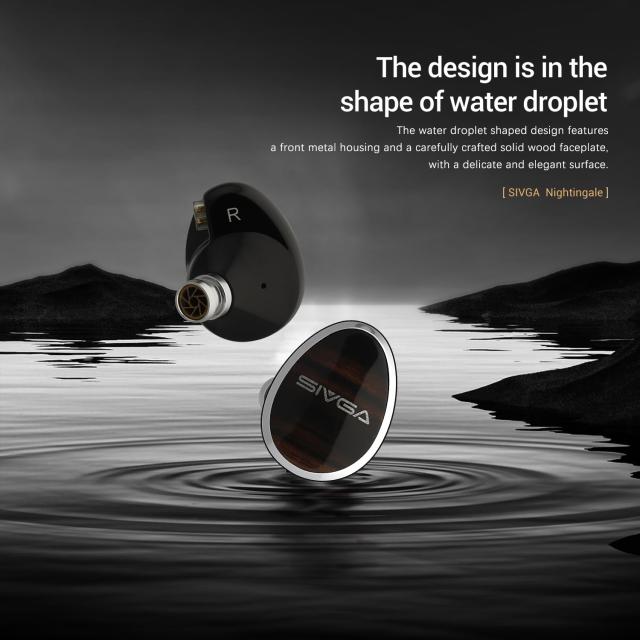 SIVGA Nightingale ナイチンゲール 14.5mm 平面磁界ドライバー有線 Hi-Fi インイヤー モニター イヤホン