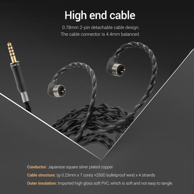 SIVGA Nightingale ナイチンゲール 14.5mm 平面磁界ドライバー有線 Hi-Fi インイヤー モニター イヤホン