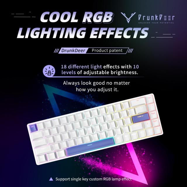 DrunkDeer G65 ラピッドトリガー メカニカルキーボード 磁気