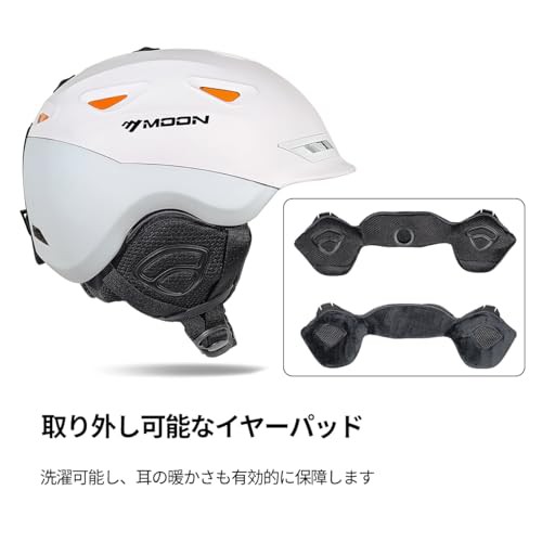 MOONスノースポーツ スキー スノーボード用ヘルメットサイズ調整可 オ