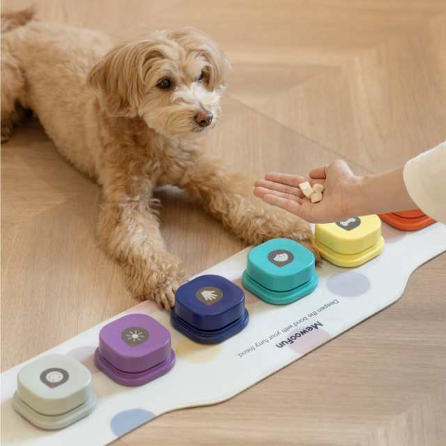 MEWOOFUN 犬用 録音ボタン 6個入り 会話ボタン 音声ボタン ベル