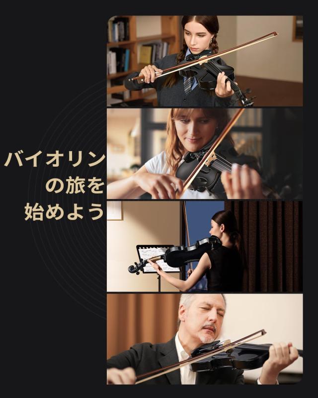 Eastar バイオリン ヴァイオリン 4/4 単板 ソリッド バイオリンセット