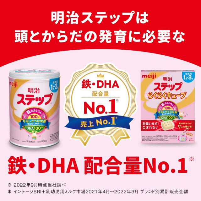 明治 ステップらくらくキューブ60袋×4 200ml缶おまけ付き 明治 ステップらくらくキューブ60袋×4 200ml缶おまけ付き 【公式通販】