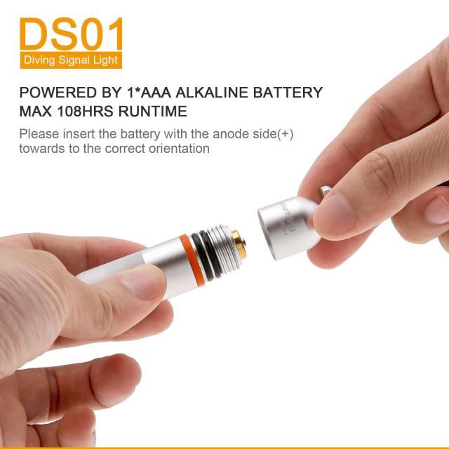 SecurityIng DS01 4個 ダイビング用シグナルライト 300ルーメン ミニ