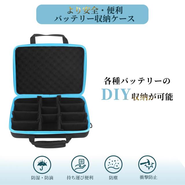 バッテリー収納ケース マキタ 10.8v 12v 18v 36v バッテリー DIY