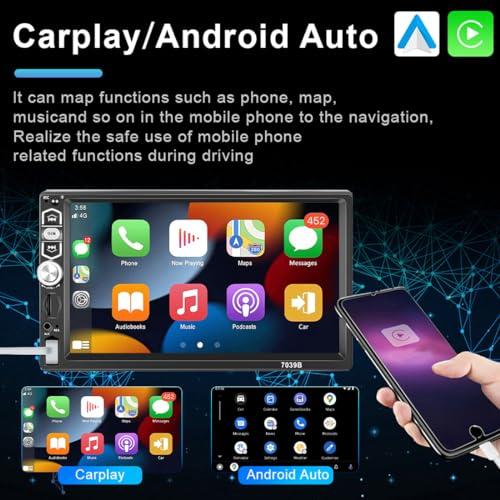 シングルディンカーステレオ、Apple Carplay Android Auto、7