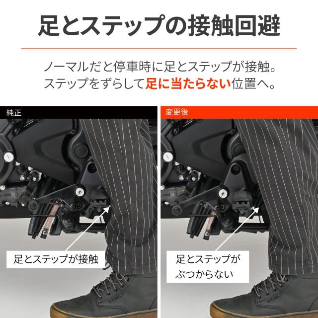 デイトナ(Daytona) バイク用 ステップブラケット CL250(23)専用 位置 
