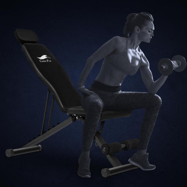 CuteeFox トレーニングベンチ インクラインベンチ デクラインベンチ 7