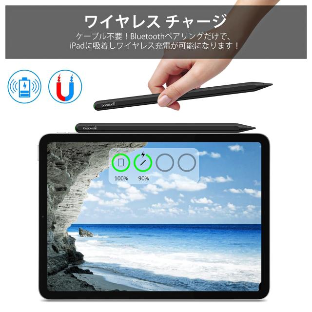 iPad Air第4世代　スタイラスペン Goojodoq GD13 Amazon | GOOJODOQ 新型 GD13+ スタイラスペン ワイヤレス充電式+Type