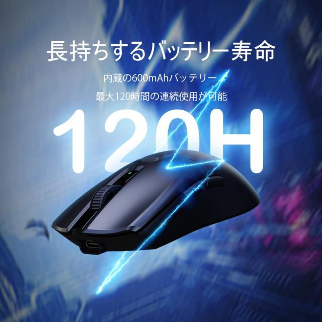 DeLUX M800Ultra ゲーミング マウス 無線、55g軽量、Nordic 52840 MCU、1000Hzポーリングレート、PAW3395センサー26000DPI、充電式、最大_5