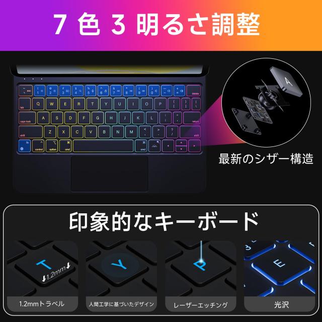 iPad マジックキーボード HOU iPad Air 11インチ (M3 2025)/(M2 2024
