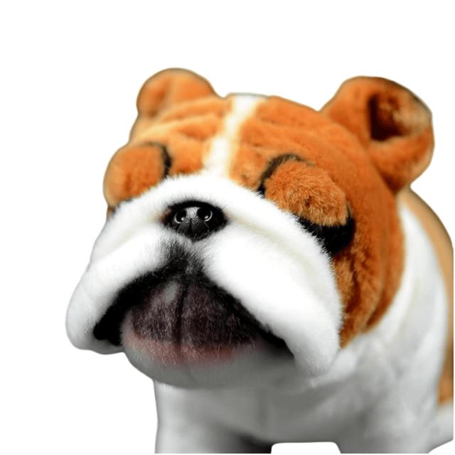 lilizzhoumax ブルドッグぬいぐるみ リアルな犬のぬいぐるみ