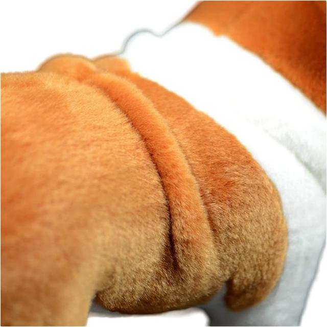 lilizzhoumax ブルドッグぬいぐるみ リアルな犬のぬいぐるみ