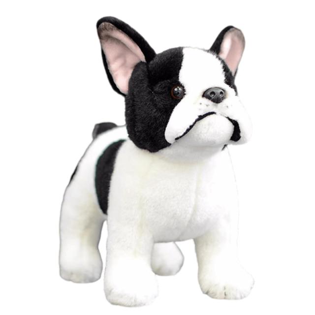 lilizzhoumax ブルドッグぬいぐるみ リアルな犬のぬいぐるみ スーパー