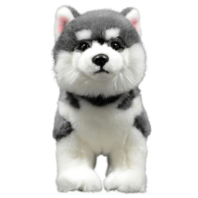 lilizzhoumax アラスカ犬 ぬいぐるみ リアルな犬のぬいぐるみ