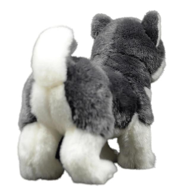 lilizzhoumax アラスカ犬 ぬいぐるみ リアルな犬のぬいぐるみ