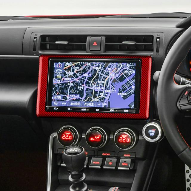 AIRSPEED トヨタ GR86 /スバル BRZ 2017-2023専用 アクセサリー リアルカーボンファイバー製 カーステアリングホイール