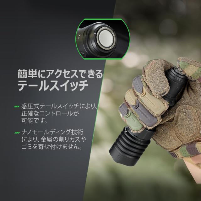 OLIGHT(オーライト) WARRIOR X 4 懐中電灯 ledライト フラッシュライト タクティカルライト デュアル充電式 2600ルーメン 高輝度 IPX8防