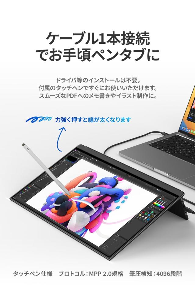 モバイルモニター EHOMEWEI 有機EL タッチパネル 13.3インチ FHD