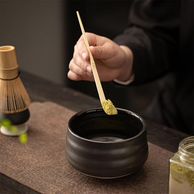 DFsucces 茶道具 3点セット 百本立 茶筅 茶さじ 茶杓 竹製 抹茶 粉末