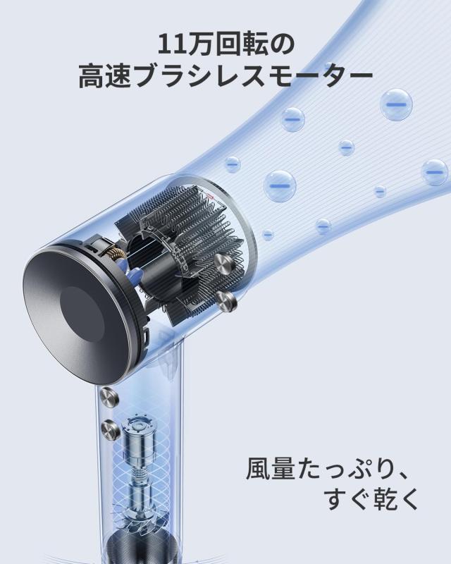 Laifen ライフェン ドライヤー SWIFT 大風量 速乾 高濃度2億