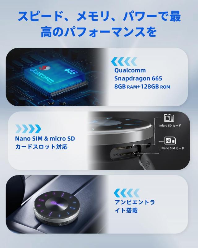 公式】Ottocast オットキャスト OttoAibox P3 CarPlay AI Box
