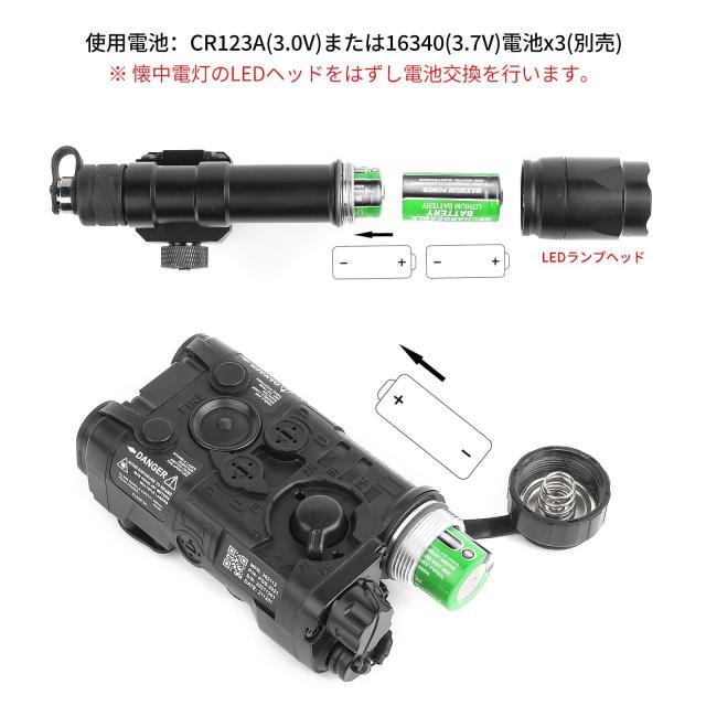 WADSN NGAL エイミングデバイス ＆ M600C フラッシュライト とAXONデュアルコントロールスイッチのセット、20mmレール対応_1
