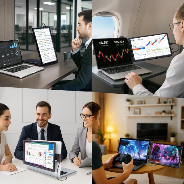 ELECROW 14インチ ポータブルモニター ノートパソコン画面エクステンダー ノートパソコン用 (13インチ~16.5インチ) CrowView FHD 1080P U_8