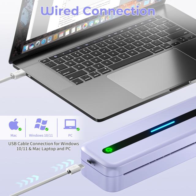 Phomemo M832 Bluetoothサーマルプリンター ポータブルプリンター モバイルプリンター A4 IOSおよびAndroidスマートフォン ノートパソコの通販は