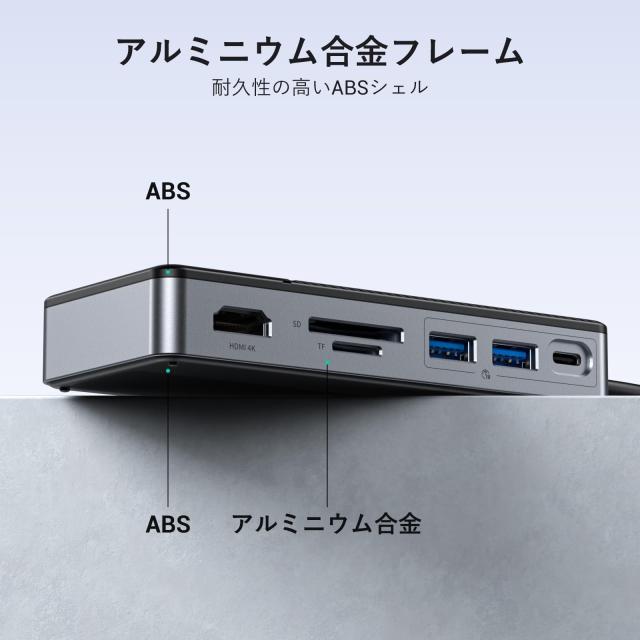 GiGimundo 8-in-1 SSD 外付けケース 10Gbps USB 3.2 Gen2 M.2