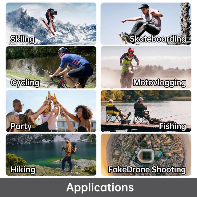 PANOX V2 360度全天球 ブログカメラ 1/2” 48MP センサー 5.7K 360 ビデオ 72MP 360 写真 3インチ タッチスクリーン, 4K 360 マルチプラッ