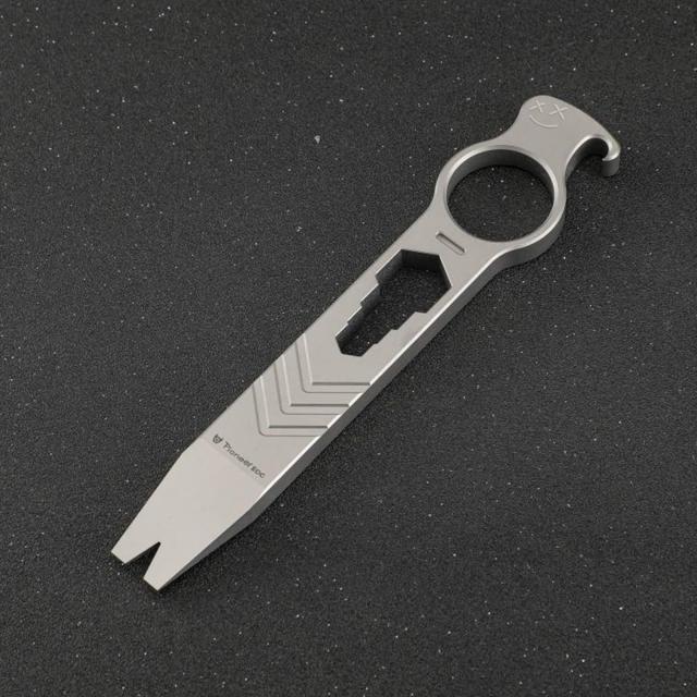 Hamans(ハマンズ) チタン EDC プライバー 栓抜き クローバー レンチ 