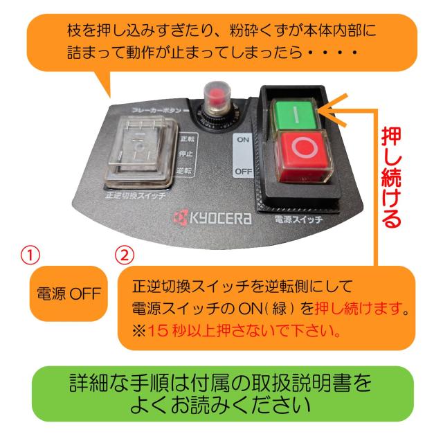 京セラ(Kyocera) 旧リョービ ガーデンシュレッダー(粉砕機) 延長コードセット GS-2020(Z) 4988672 【特別セット品(作業範囲の拡大に便利_2