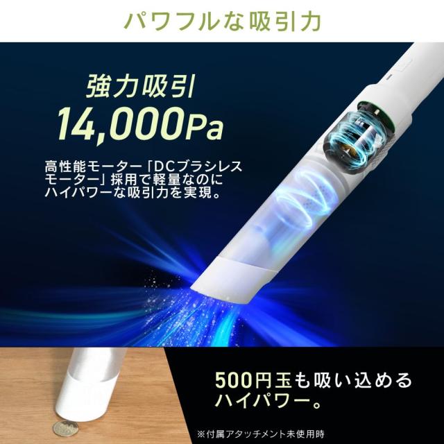 アイリスオーヤマ 掃除機 コードレス ハンディ ハンディクリーナー 充電スタンド付き 吸引力強化 コンパクト 車用 軽量 500g 静音 AZ-HCD_2