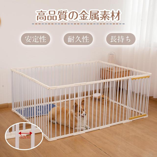 PETTOM ペットサークル 犬 サークルケージ 犬ゲージ 犬ケージDIY 12枚
