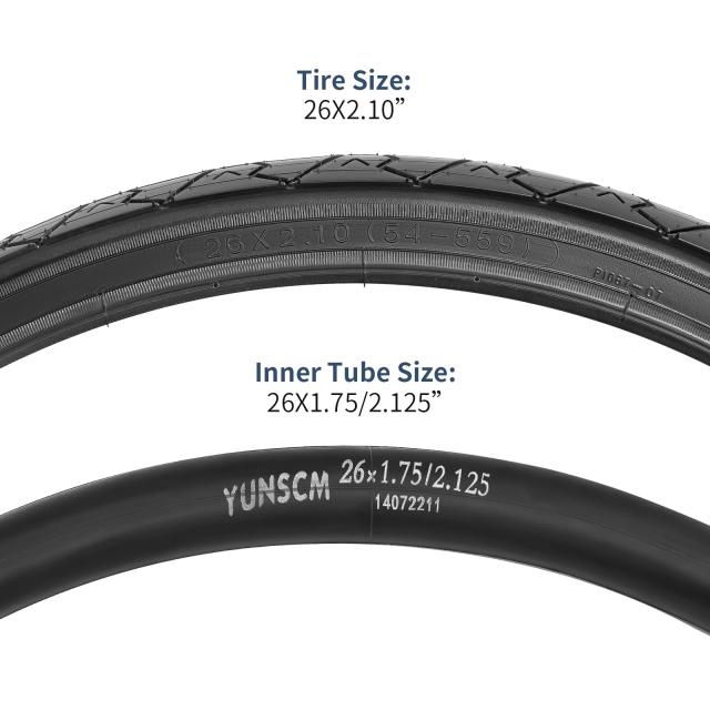 2本セット,26 2.1 タイヤ,26x2.1 54-559自転車タイヤ+26x1.75/2.125
