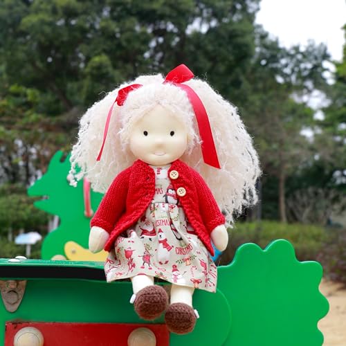 BlissfulPixie ウォルドルフ人形 手作り人形 Waldorf Doll - Gabriella 30cm 柔らかい 女の子 かわいい ぬいぐるみ 子供たちに最適な人形