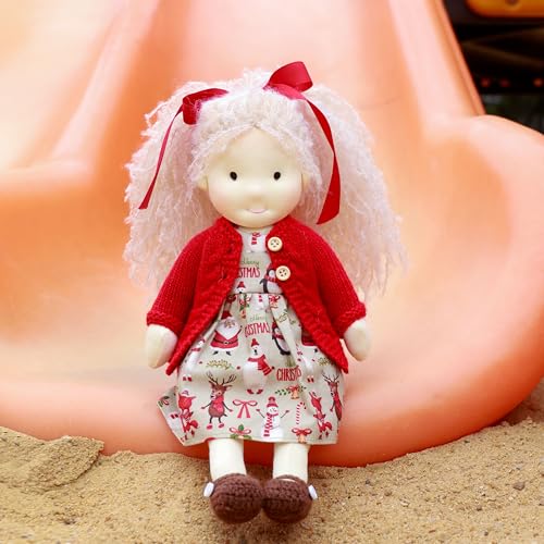 BlissfulPixie ウォルドルフ人形 手作り人形 Waldorf Doll - Gabriella 30cm 柔らかい 女の子 かわいい ぬいぐるみ 子供たちに最適な人形