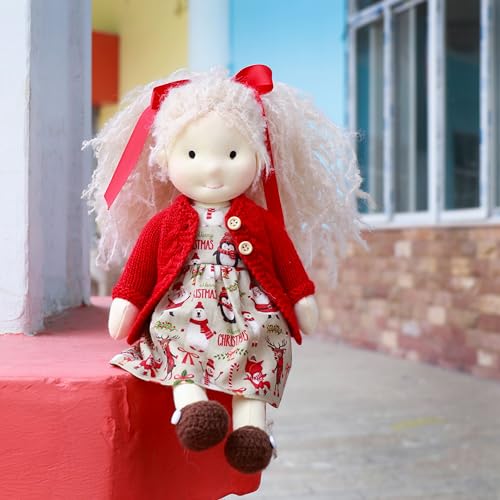 BlissfulPixie ウォルドルフ人形 手作り人形 Waldorf Doll - Gabriella 30cm 柔らかい 女の子 かわいい ぬいぐるみ 子供たちに最適な人形