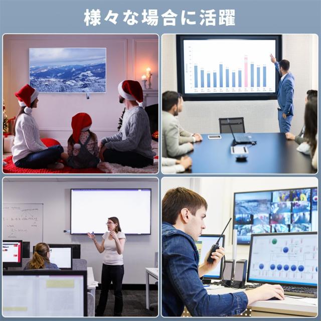 ワイヤレス hdmi 送受信機 セット 小型 2.4G/5Ghz/50M/HD1080P解像度 ８台送信機増設可能 拡張モード対応 無線 設定不要 低遅延 hdmi認証_6