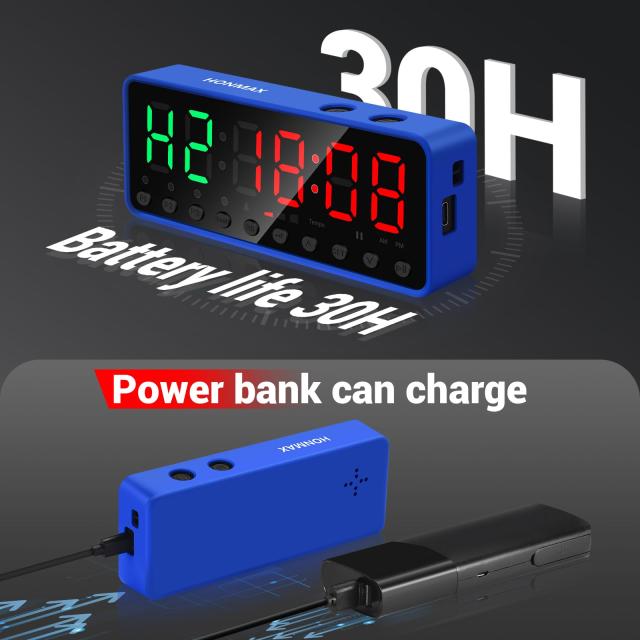 HONMAX ポータブルジムフィットネスタイマークロック ホームガレージ ジムワークアウトタイマー 強力な磁石とリチウム電池内蔵 ビート機_7