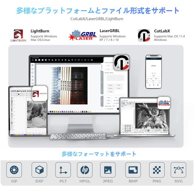 レーザー彫刻機,WAINLUX K8 10W ミニ密閉型ビジュアルレーザー刻印機