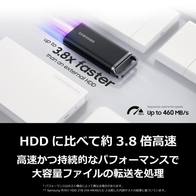 Samsung T5 EVO 4TB 外付けSSD USB 3.2 Gen 1 MU-PH4T0S-IT/EC 国内正規保証品_1