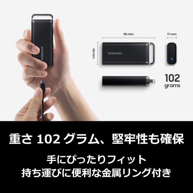 Samsung T5 EVO 4TB 外付けSSD USB 3.2 Gen 1 MU-PH4T0S-IT/EC 国内正規保証品_3