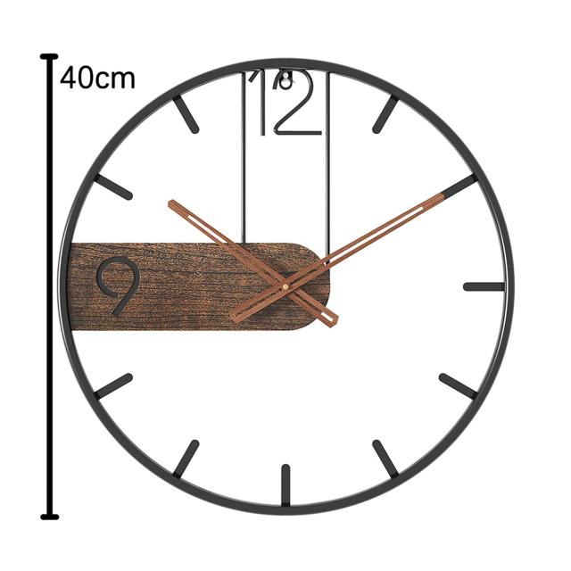 RemeeHi 北欧風 40CM壁掛け時計 時計に秒針はない ローマ数字時計 古いスタイル パーソナライズ クリエイティブ スタイリッシュ アイアンの通販は RemeeHi 北欧風 40CM壁掛け時計 時計に秒針はない ローマ数字時計 古いスタイル パーソナライズ クリエイティブ スタイリッシュ アイアンの通販は