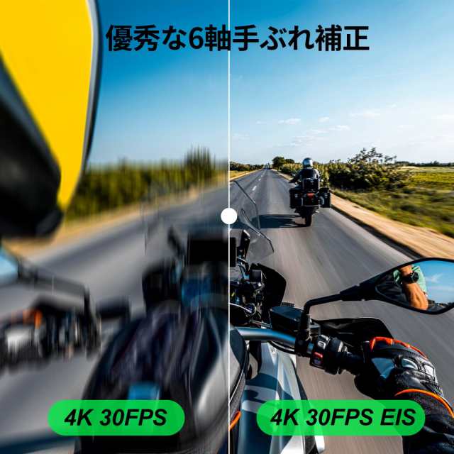 Surfola 5K 30FPS アクションカメラ 24MP解像度 WiFi搭載 マイク付属