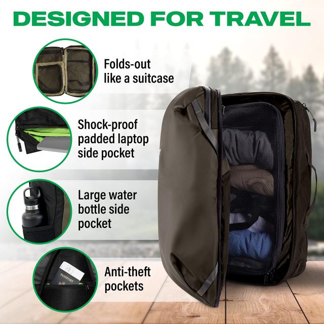 COR サーフ トラベル バックパック Amazon.com: Carry-On Travel Laptop Backpack with Secret